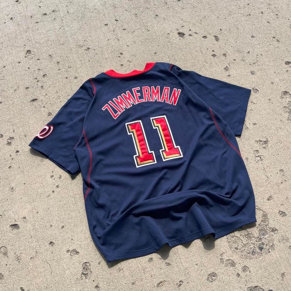 Vintage 2000s Nike Ryan Zimmerman Washington Nationals Jersey